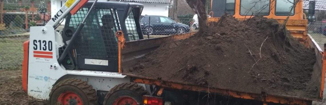 Gépi földmunka és tereprendezés fotók